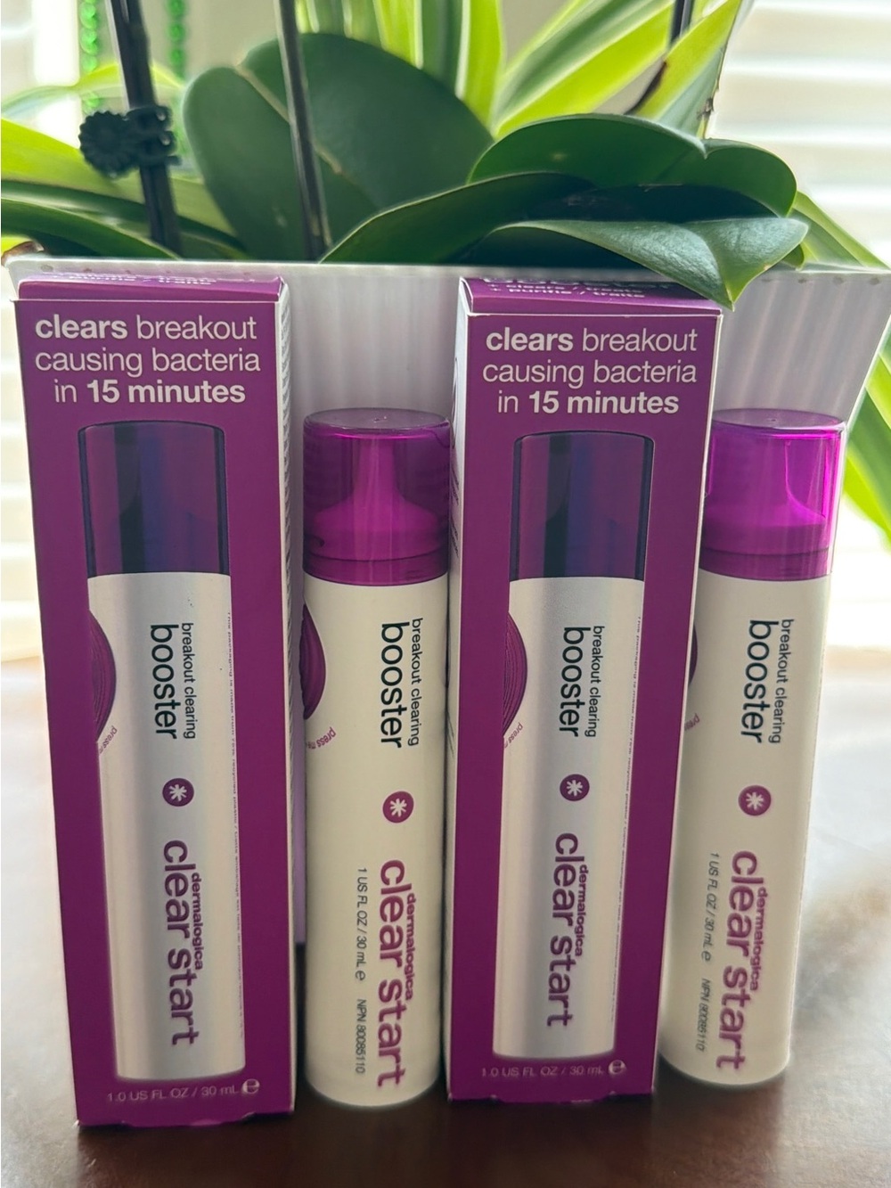 BUNDLE of 2 , dermalogica Clear Start Breakout Clearing Booster - Purple & White